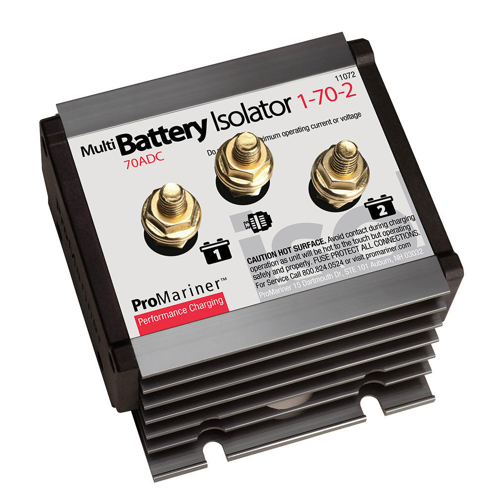 ProMariner - Battery Isolator - 1 Alternator, 2 Battery, 70 AMP
