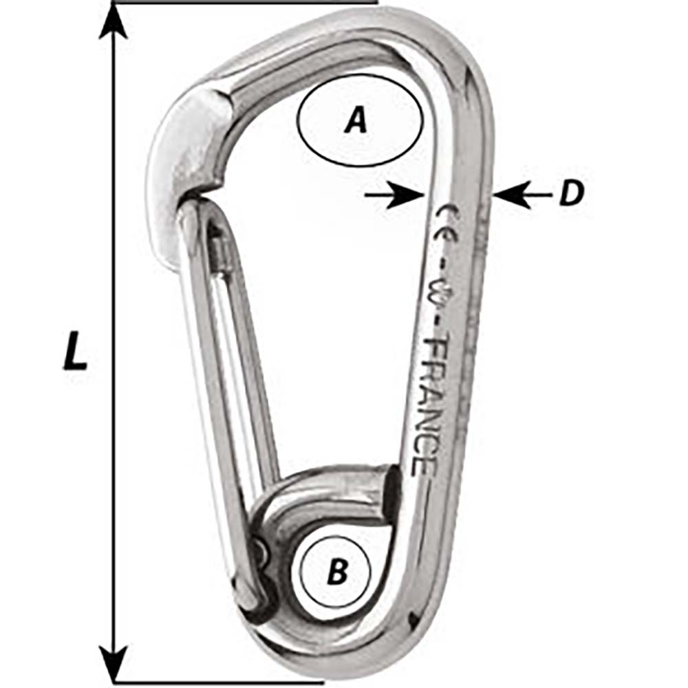 Wichard - Asymmetric Carbine Hook