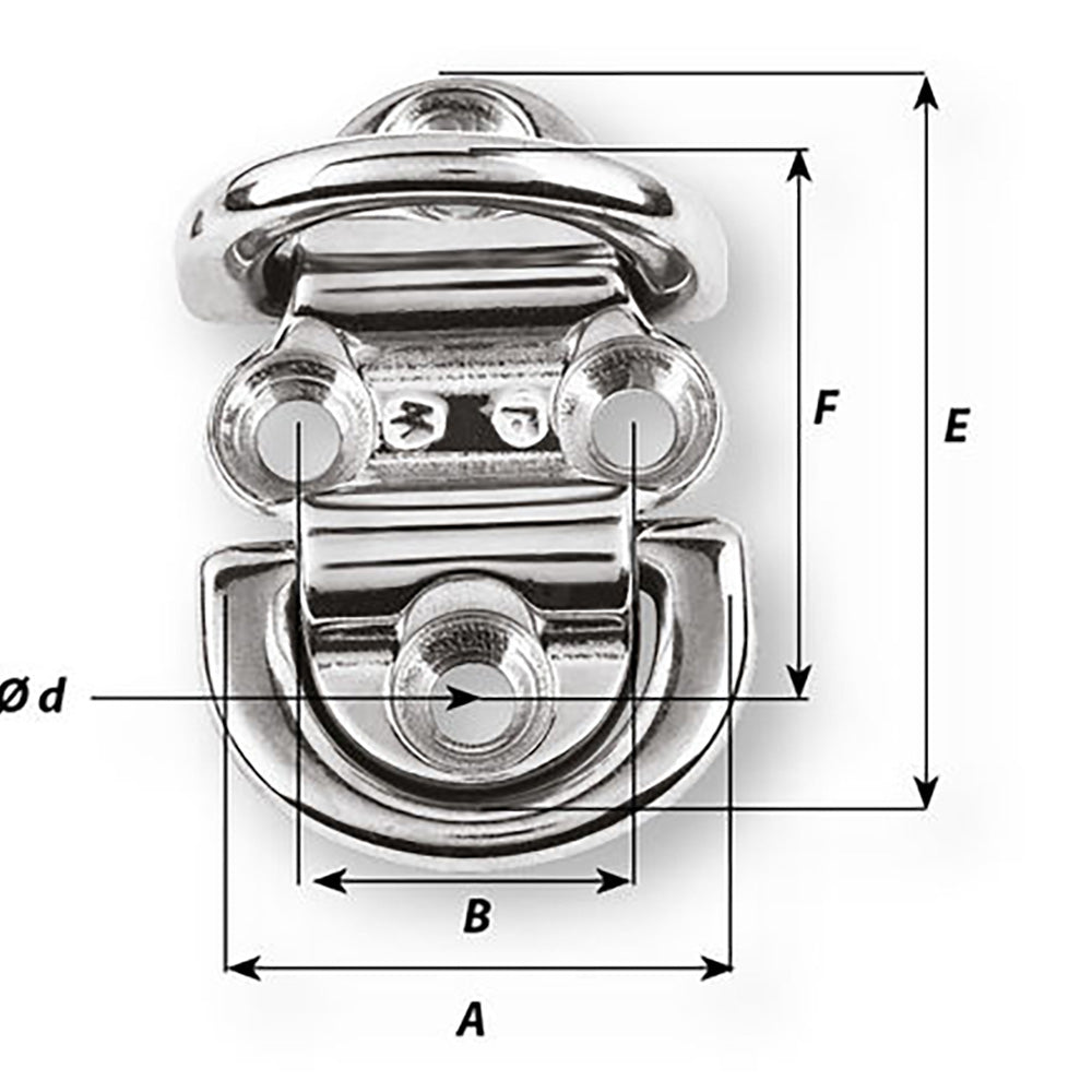 Wichard - Double Folding Pad Eye