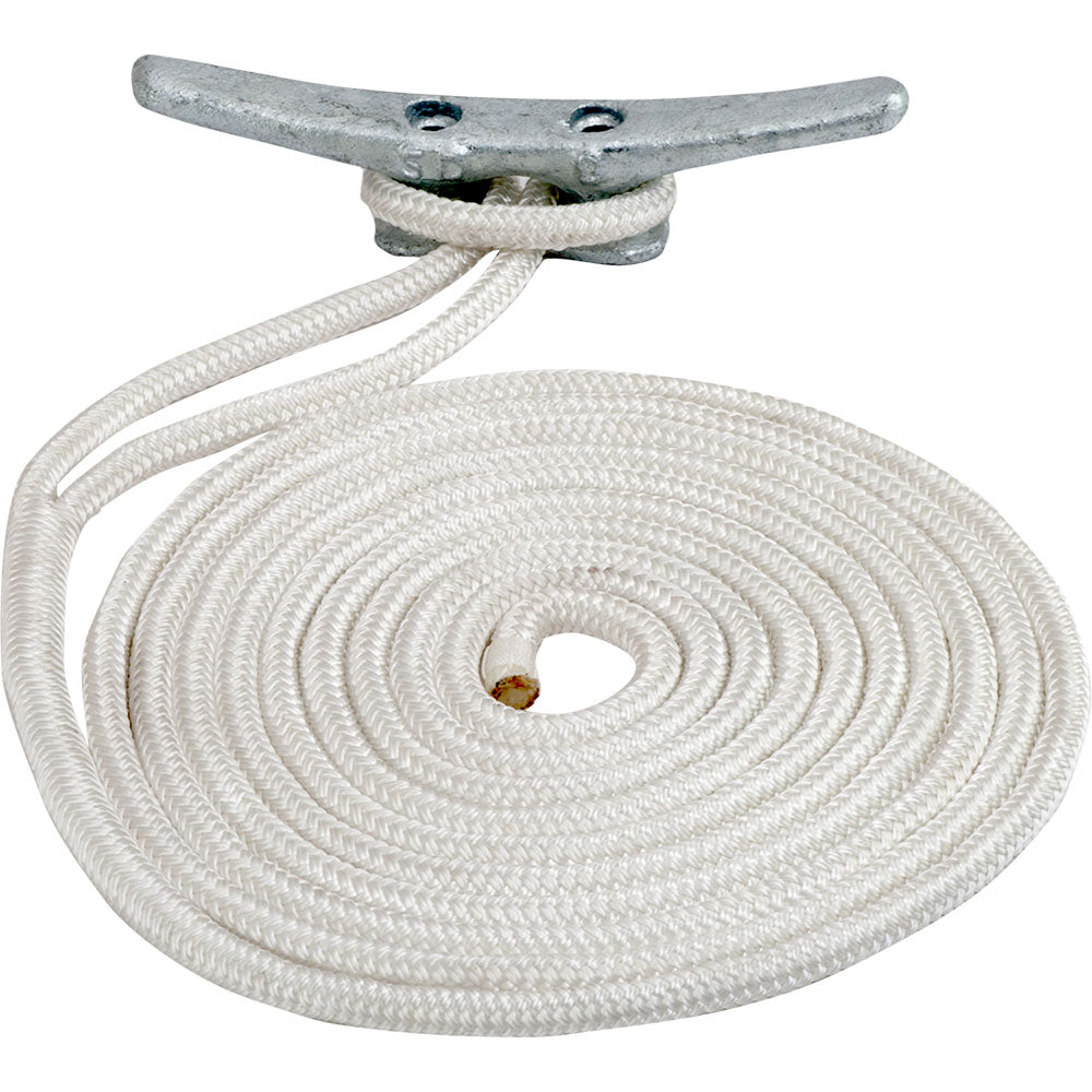 Sea-Dog - Double Braided Nylon Dock Line - 1/2" x 15"