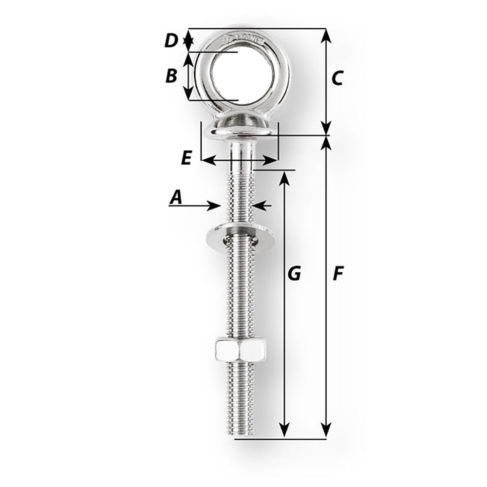 Wichard Mount - Eye Bolt