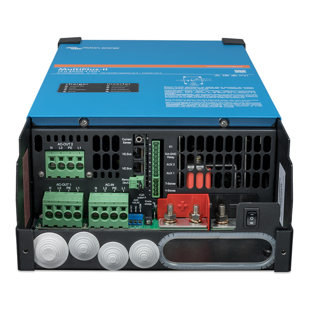 Victron Energy MultiPlus-II Inverter/Charger, 12V, 3000VA, 120A Charger, 120V AC, 50A Transfer Switch
