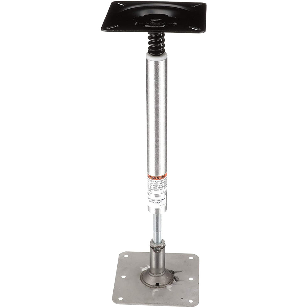 Attwood Marine SWIVL-EZE Lock'N-Pin Pedestal Kit, 3/4 in System, 13 in Post, 7 x 7 in Stainless Steel Threaded Base Plate