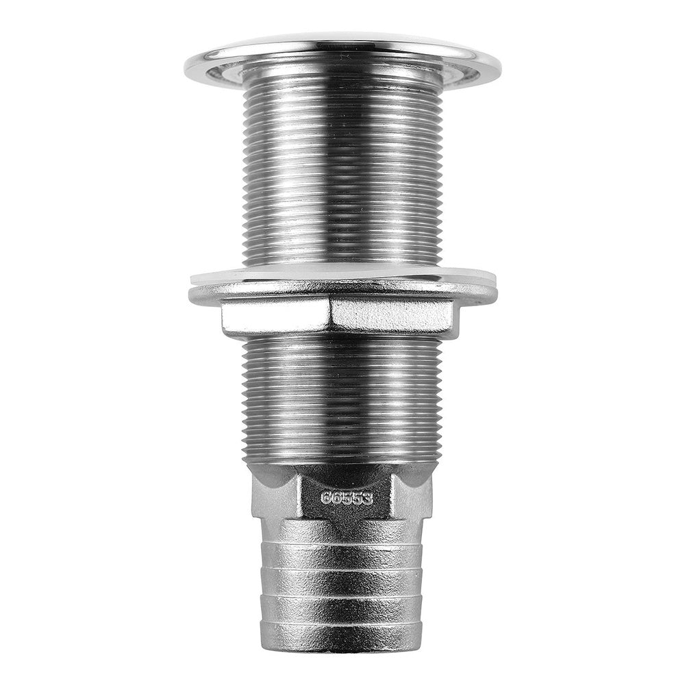 Attwood Marine Stainless Steel Scupper Valve, Barbed, 1-1/2 in Hose
