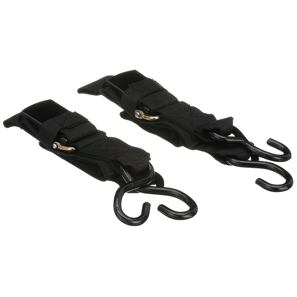 Attwood Marine Quick-Release Transom Tie-Down Straps, 2 in x 4 ft, Pair