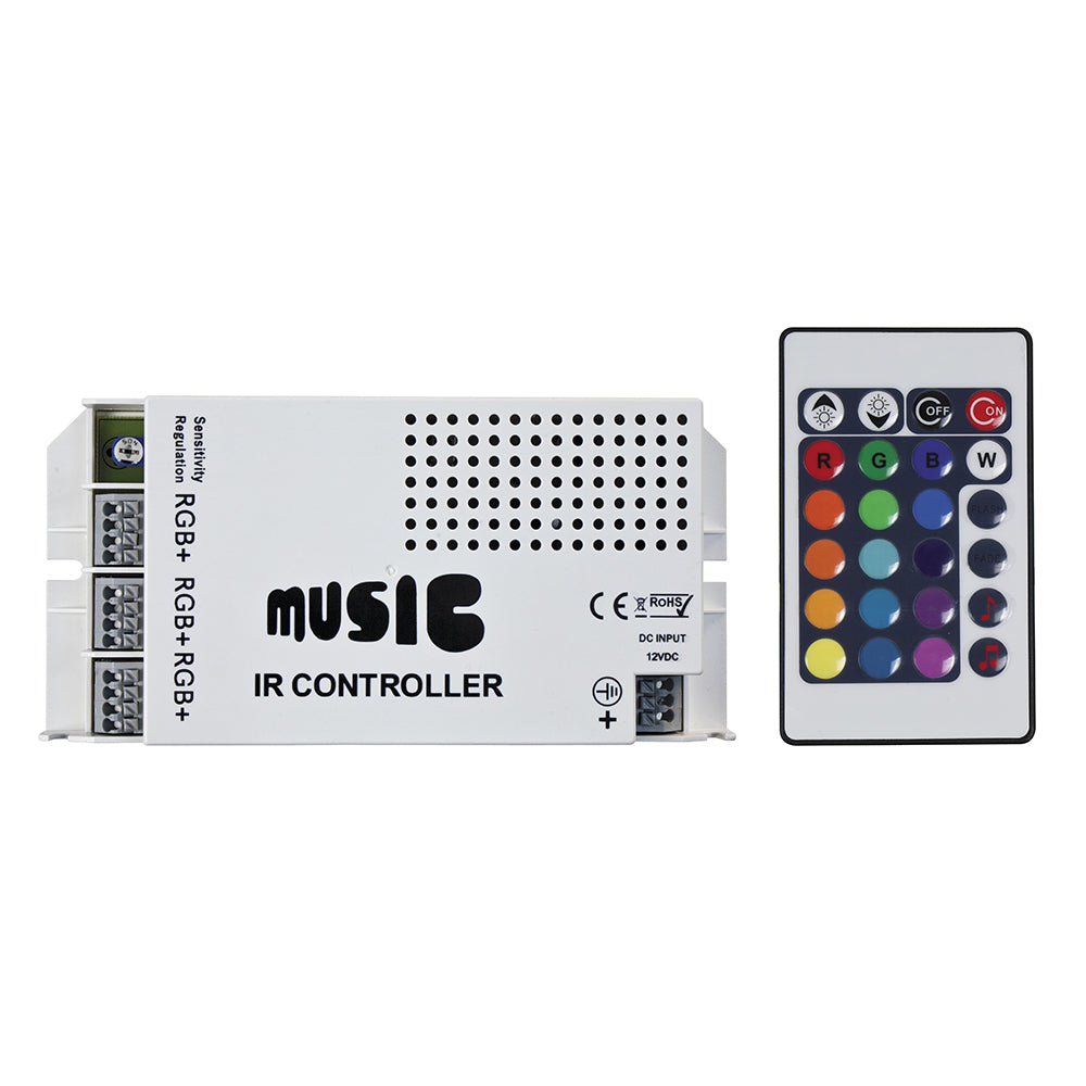 HEISE LED Lighting Systems - Sound Activated RGB Controller - With IR Remote