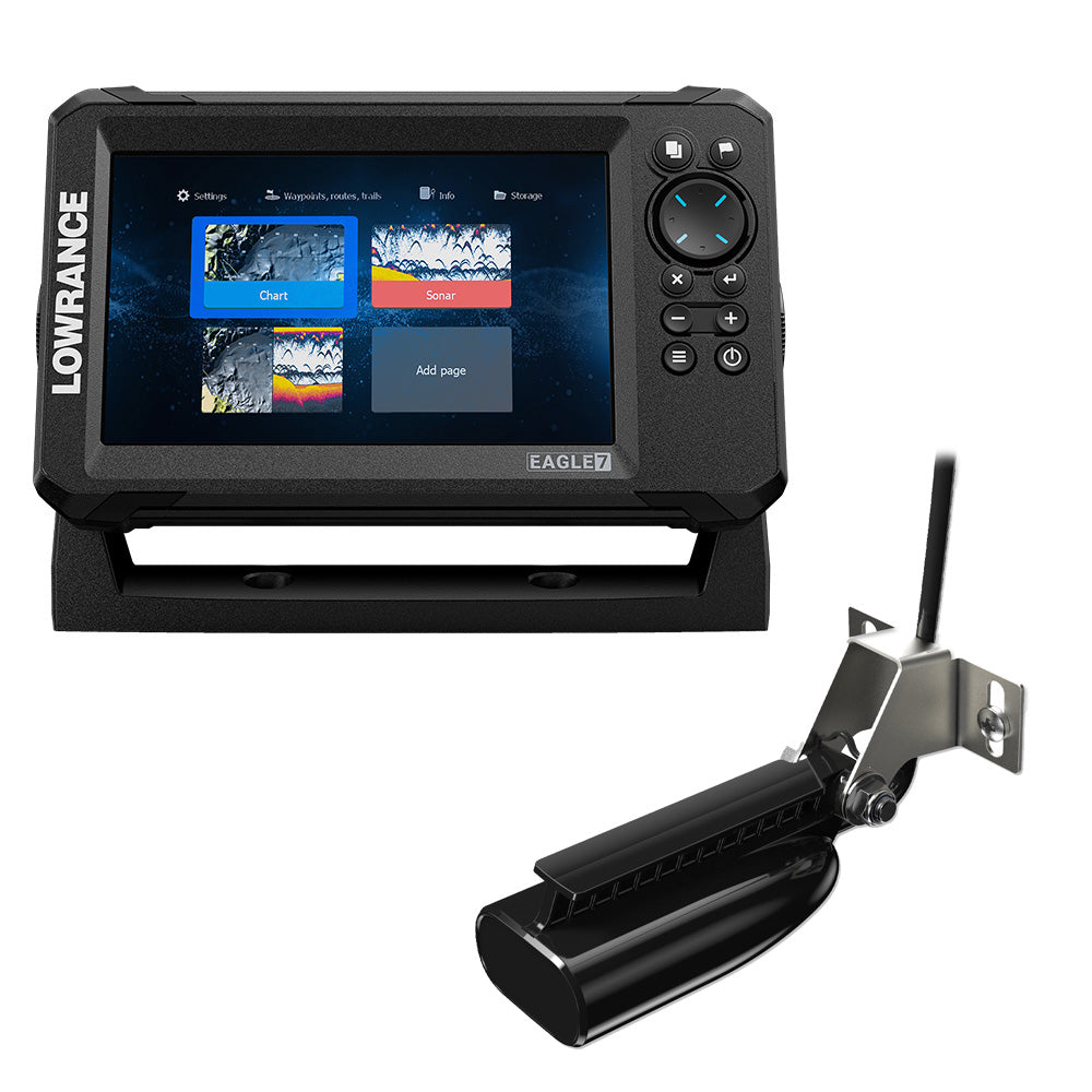 Lowrance - Eagle 7 - With SplitShot Transducer, Discover OnBoard Chart