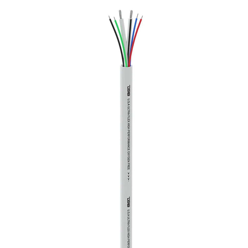 DS18 - Marine Tinned OFC Speaker Wire - 100" Spool, 18GA RGB Wire, with 16GA