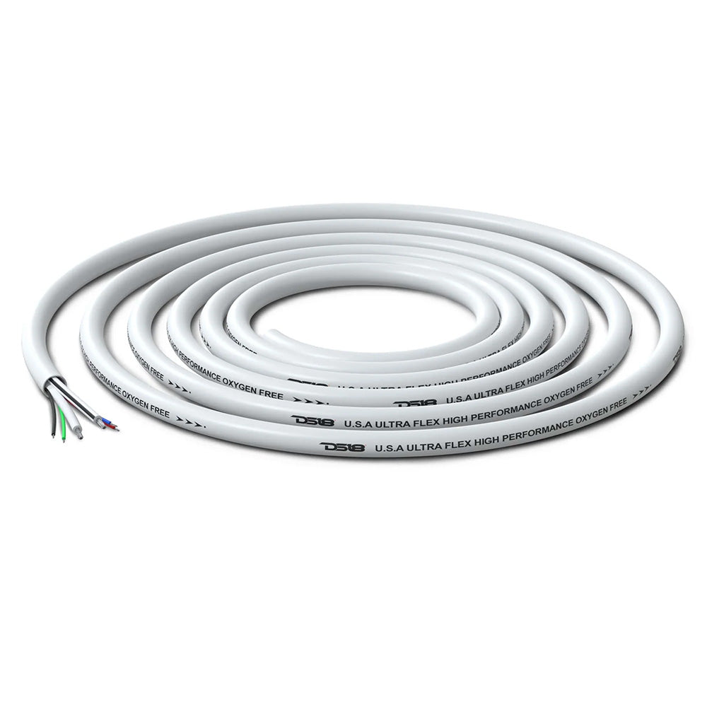 DS18 - Marine Tinned OFC Speaker Wire - 100" Spool, 18GA RGB Wire, with 16GA