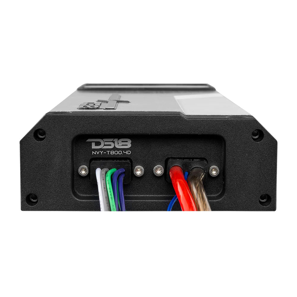 DS18 - Marine Waterproof Amplifier - Class D Full-Range, 4 Ohms, 200x4 RMS, 4-Channel
