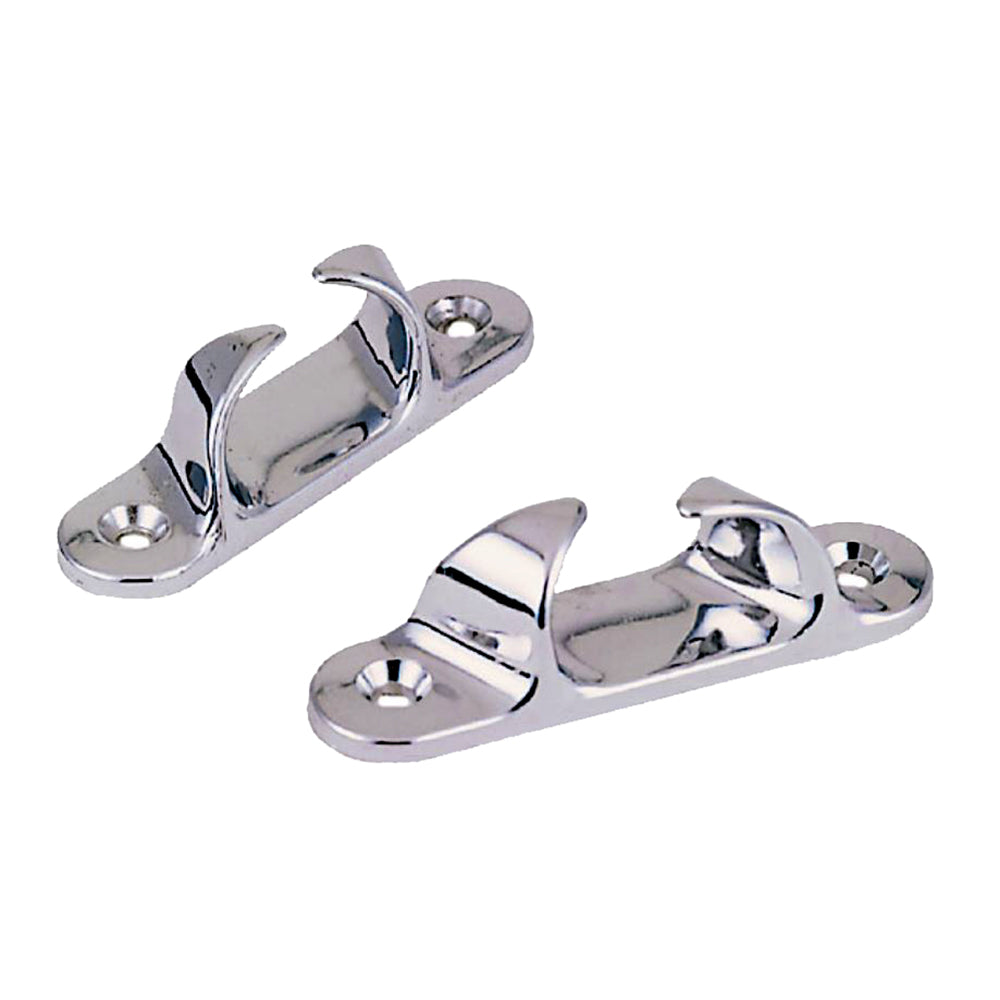 Perko Skene Bow Chocks, Pair, Chrome-Plated Zinc Alloy, 1/2 in Max Rope