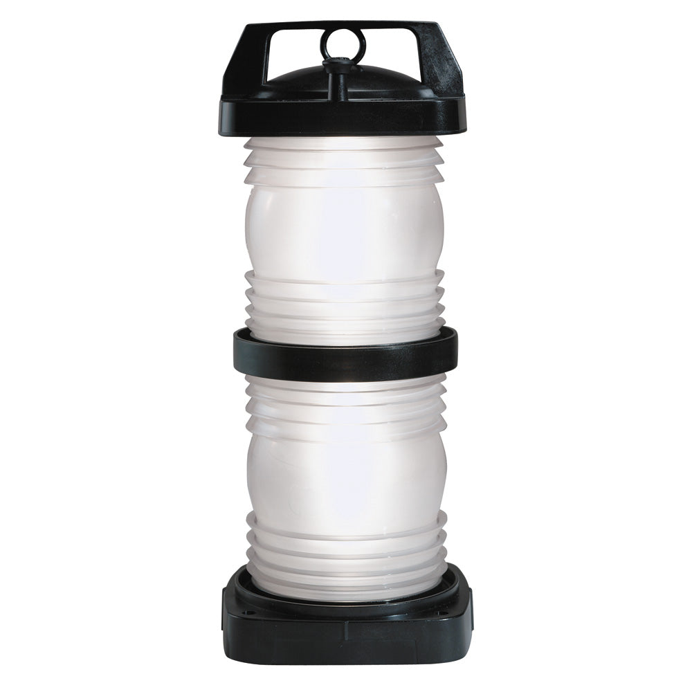 Perko Figure 1365 Double Lens Masthead Light, For Vessels Over 20m, 6 NM, 225°, 24/120/220V, Horizontal Mount, Black Polycarbonate Housing