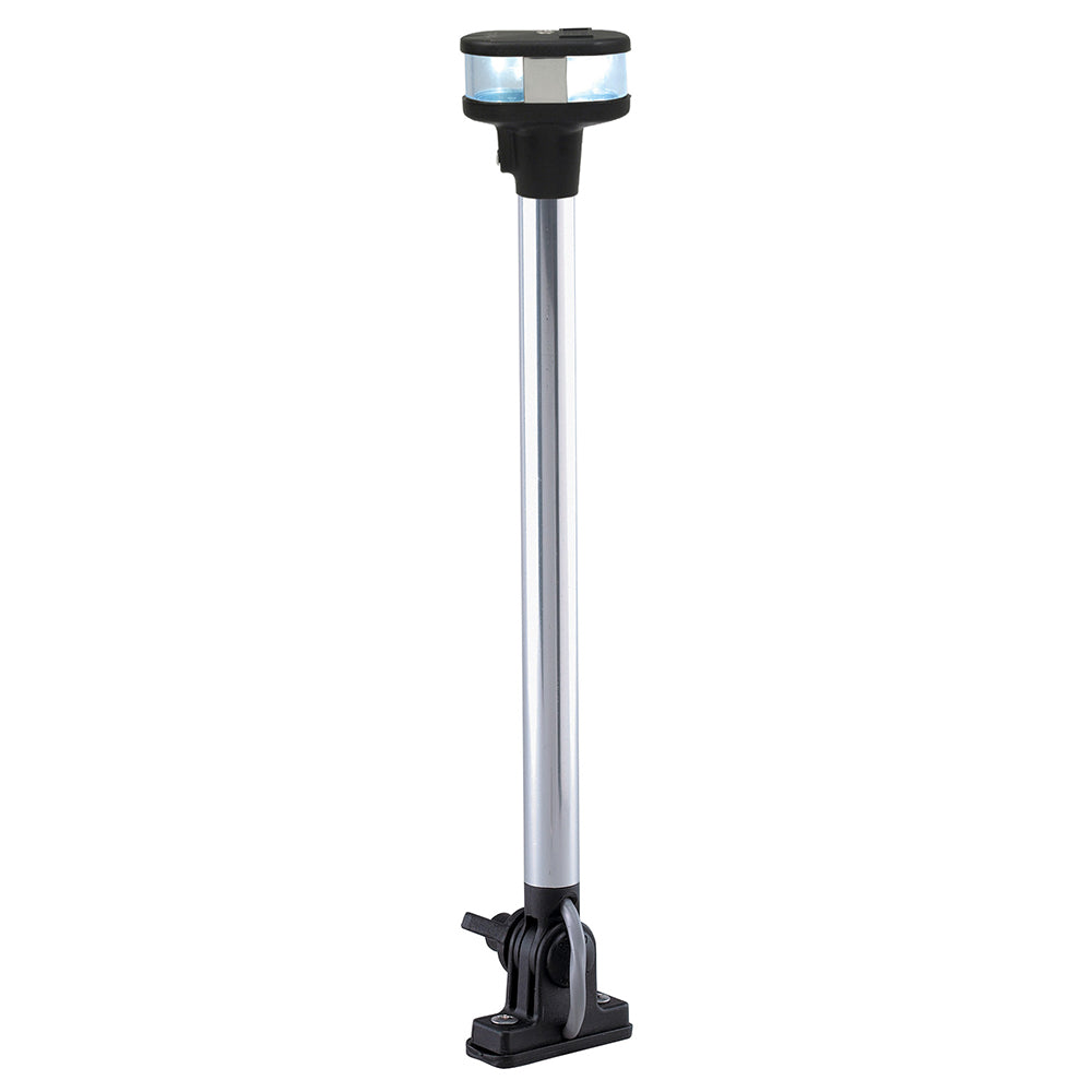 Perko 1684 LED Folding Vertical Mount Combination Masthead / White All-Round Light, For Sail or Power Vessels Under 20m, 12V, 3nm