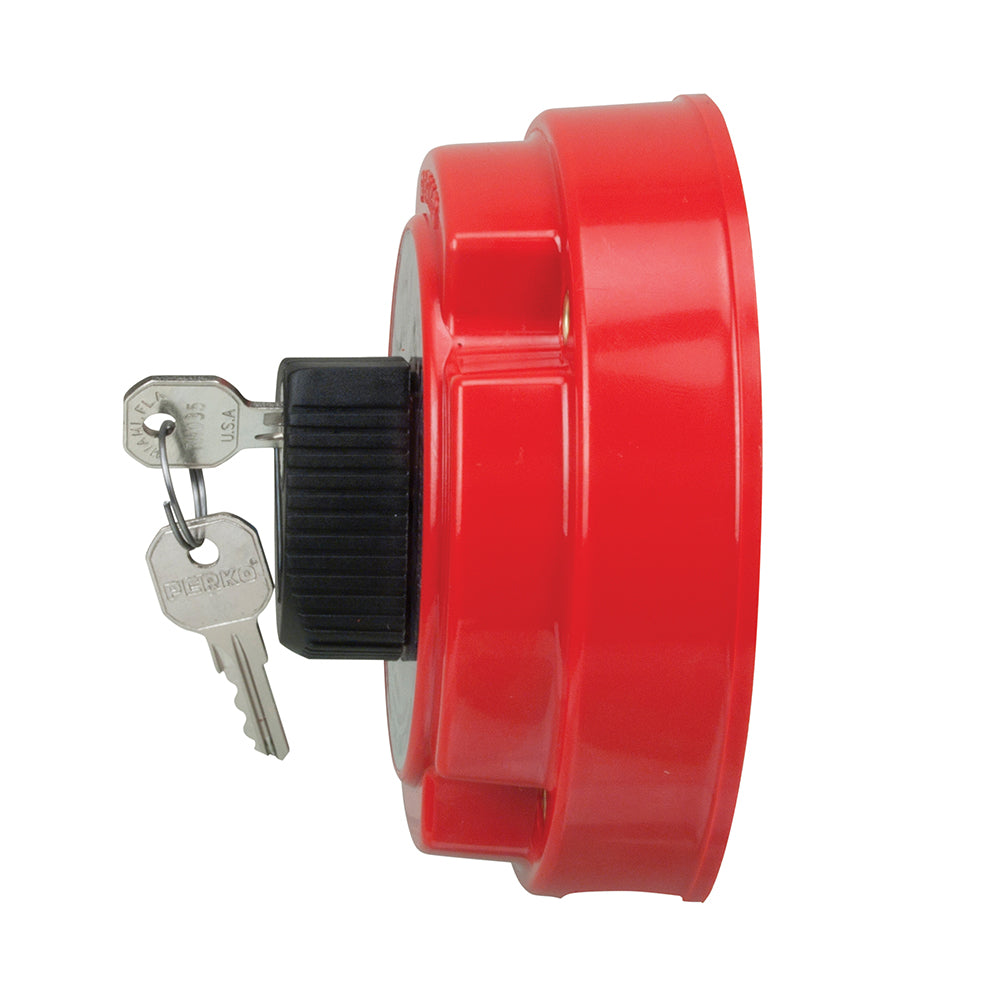 Perko Medium Duty Battery Selector Switch with Key Lock, 6-32VDC, 250A Continuous, Ignition Protected
