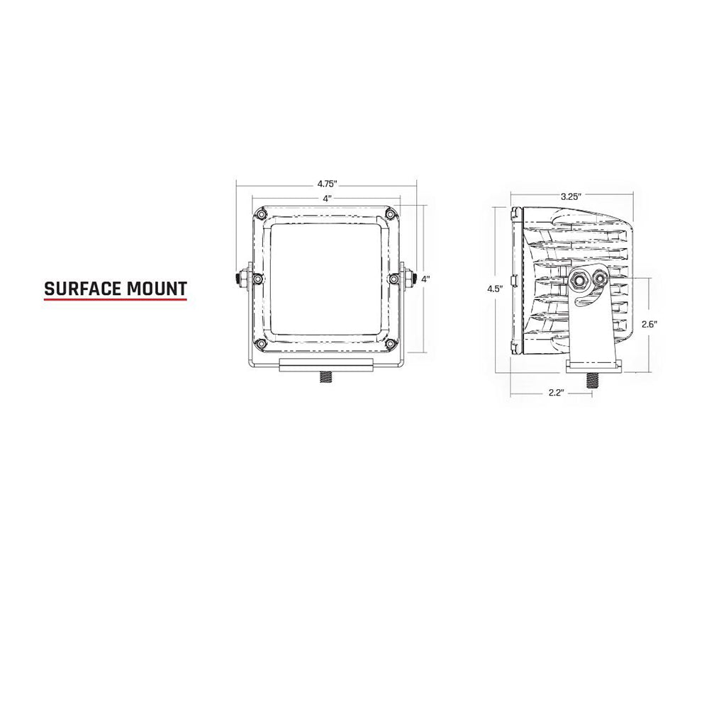 RIGID Industries - D-XL PRO Light Pods - Diffused LED, Pair, White