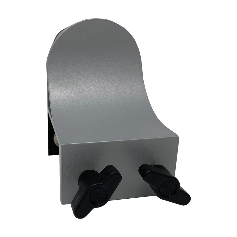 TACO Marine ShadeFin Mini Clamp Mount, Up to 2.25 in, 6061 Aluminum, Type 304 SS Rods, Misty Silver