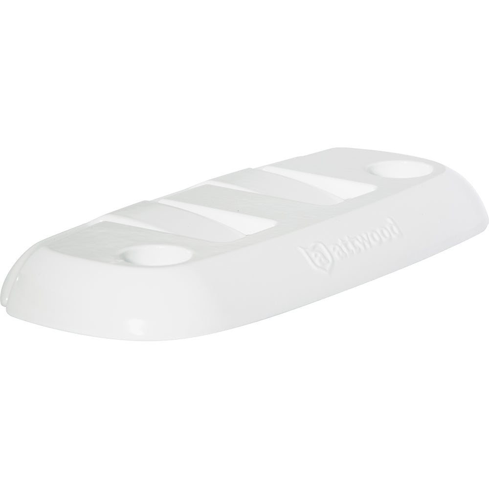 Attwood Marine Fold-Down Dock Cleat, Aluminum, White Finish