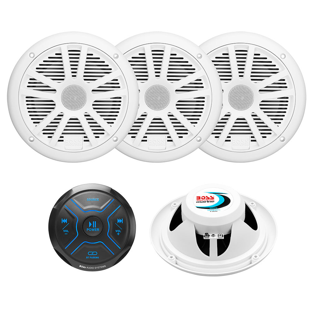 Boss Audio - Stereo Kit - With MGR150B & 2 Pairs of MR6W Speakers