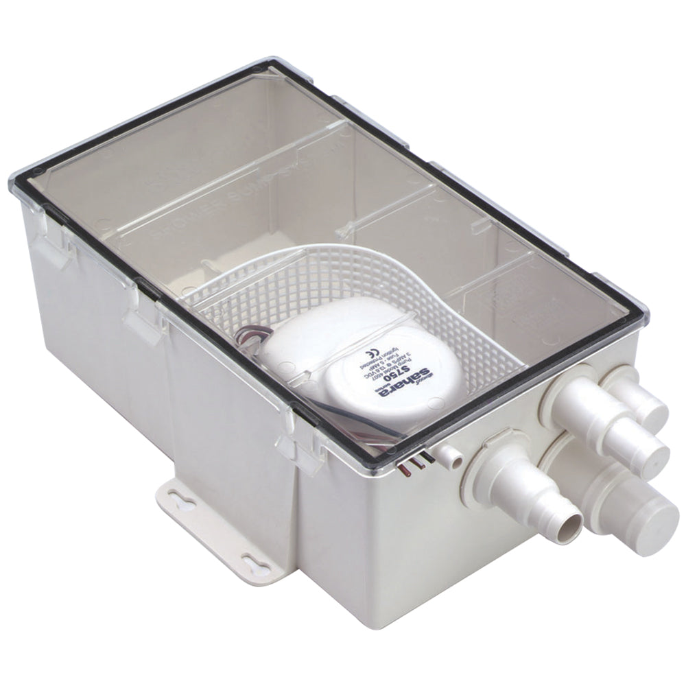 Attwood Marine Shower Sump Pump System, 12V, Automatic, 3/4 in Outlet