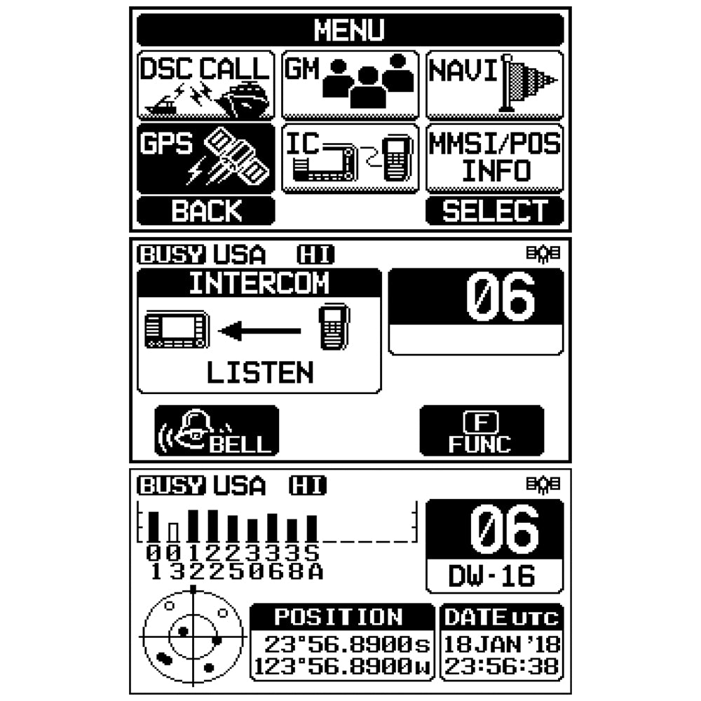 Standard Horizon - GX1800G Fixed Mount VHF - With GPS