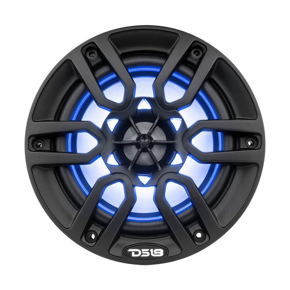 DS18 - HYDRO 6.5" 2-Way Marine Speakers - With RGB LED Lights