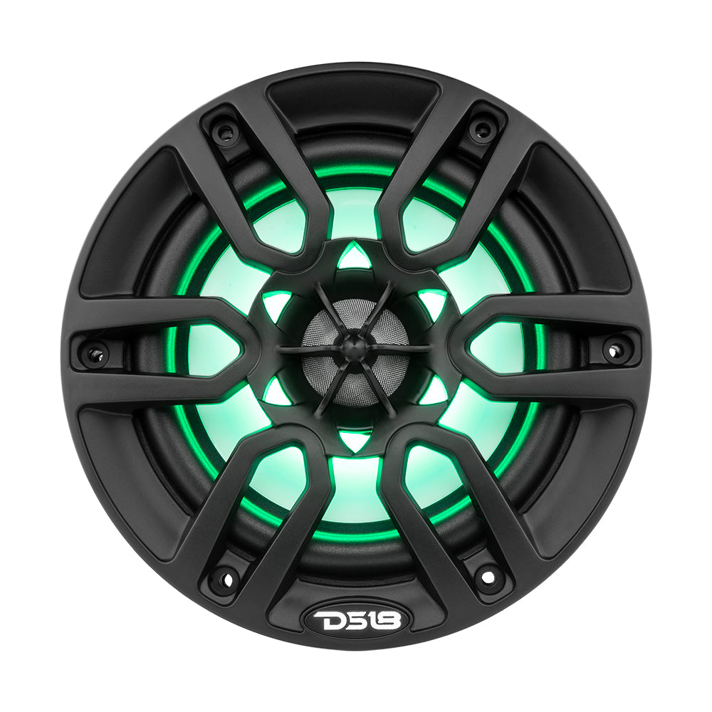DS18 - HYDRO 6.5" 2-Way Marine Speakers - With RGB LED Lights