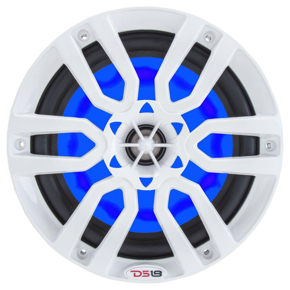DS18 - HYDRO 8" 2-Way Marine Speakers - With RGB LED Lights