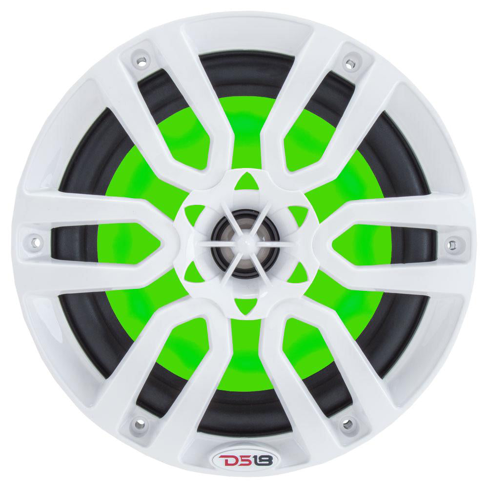 DS18 - HYDRO 8" 2-Way Marine Speakers - With RGB LED Lights