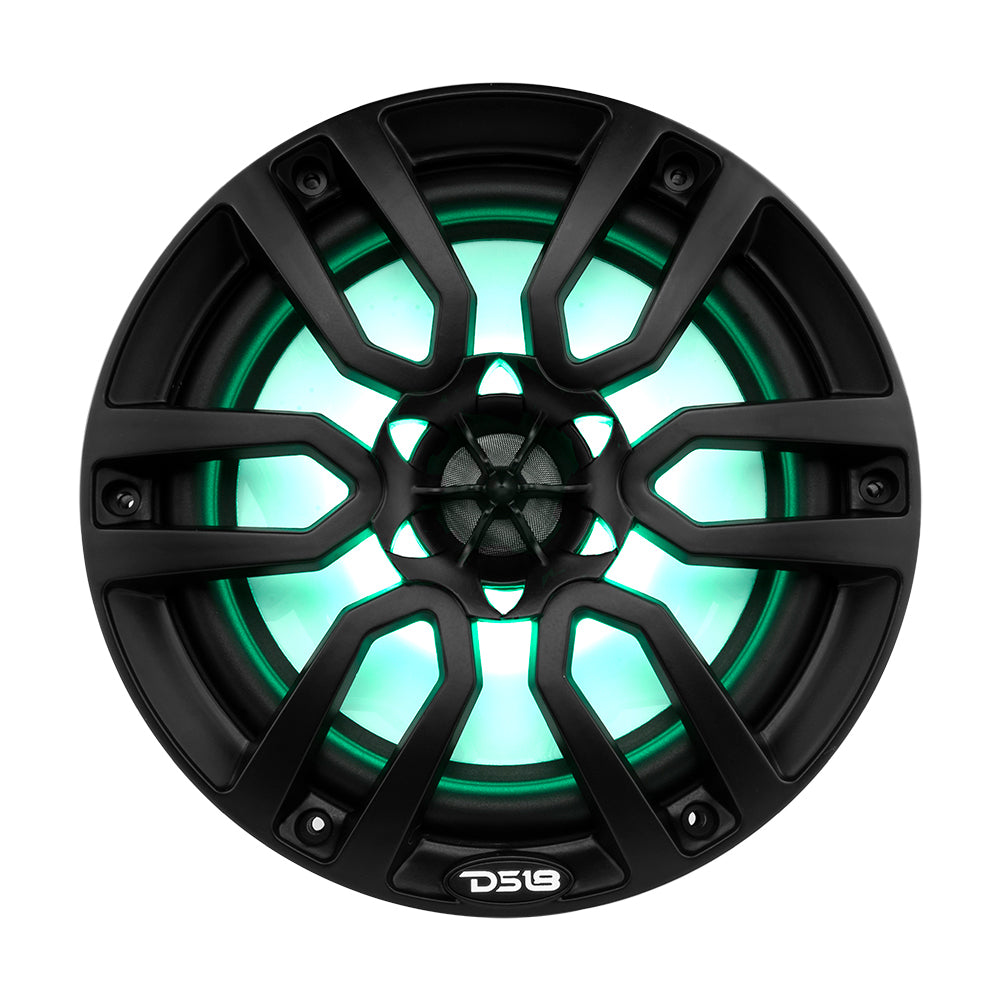 DS18 - HYDRO 8" 2-Way Marine Speakers - With RGB LED Lights