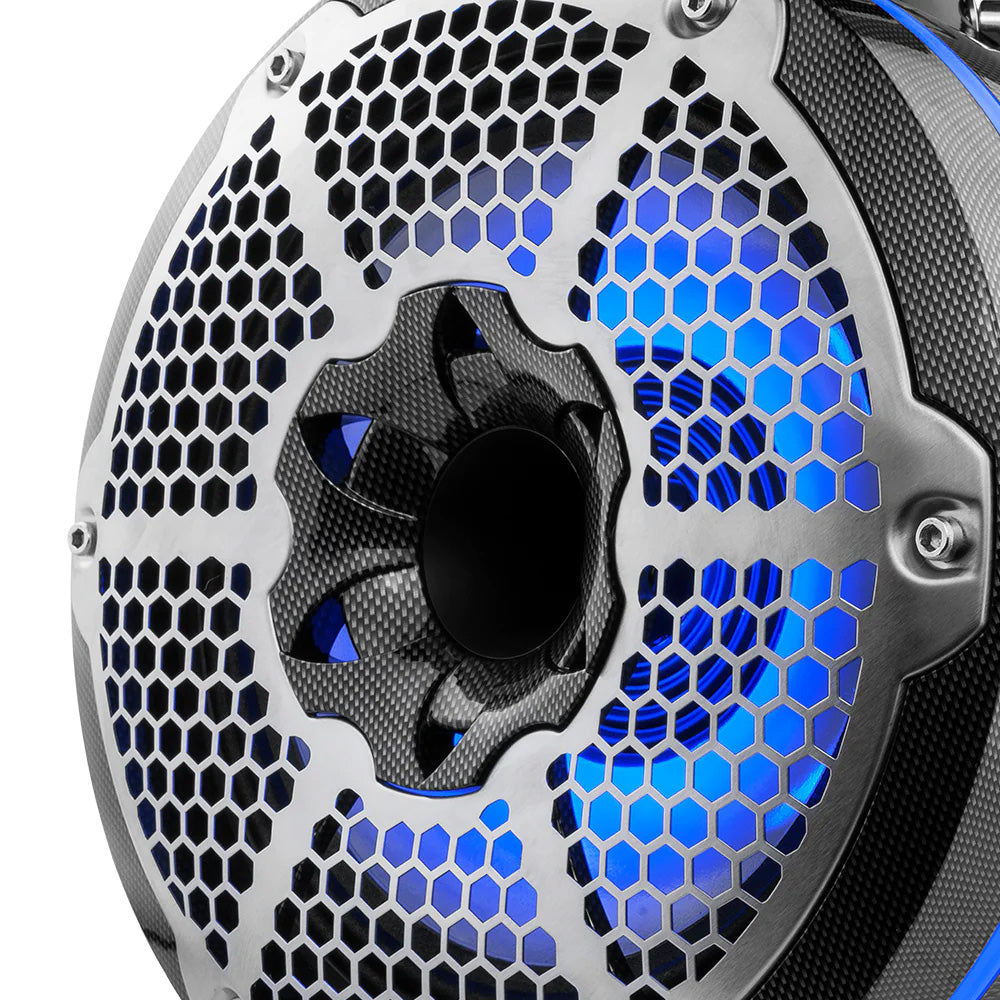 DS18 - HYDRO 10" Neodymium Marine Towers - With Built-In Passive Radiator, 1" Driver RGB LED Lights, 900W