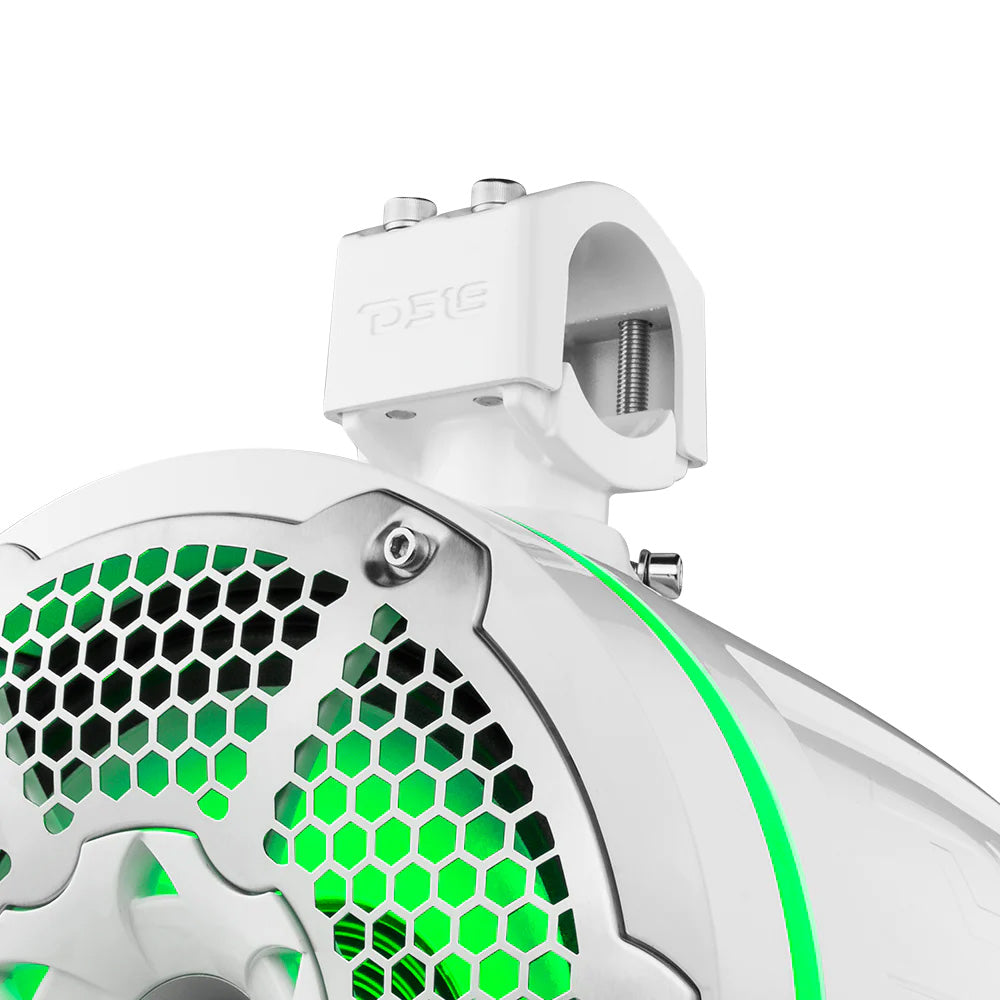 DS18 - HYDRO 10" Neodymium Marine Towers - With Built-In Passive Radiator, 1" Driver RGB LED Lights, 900W