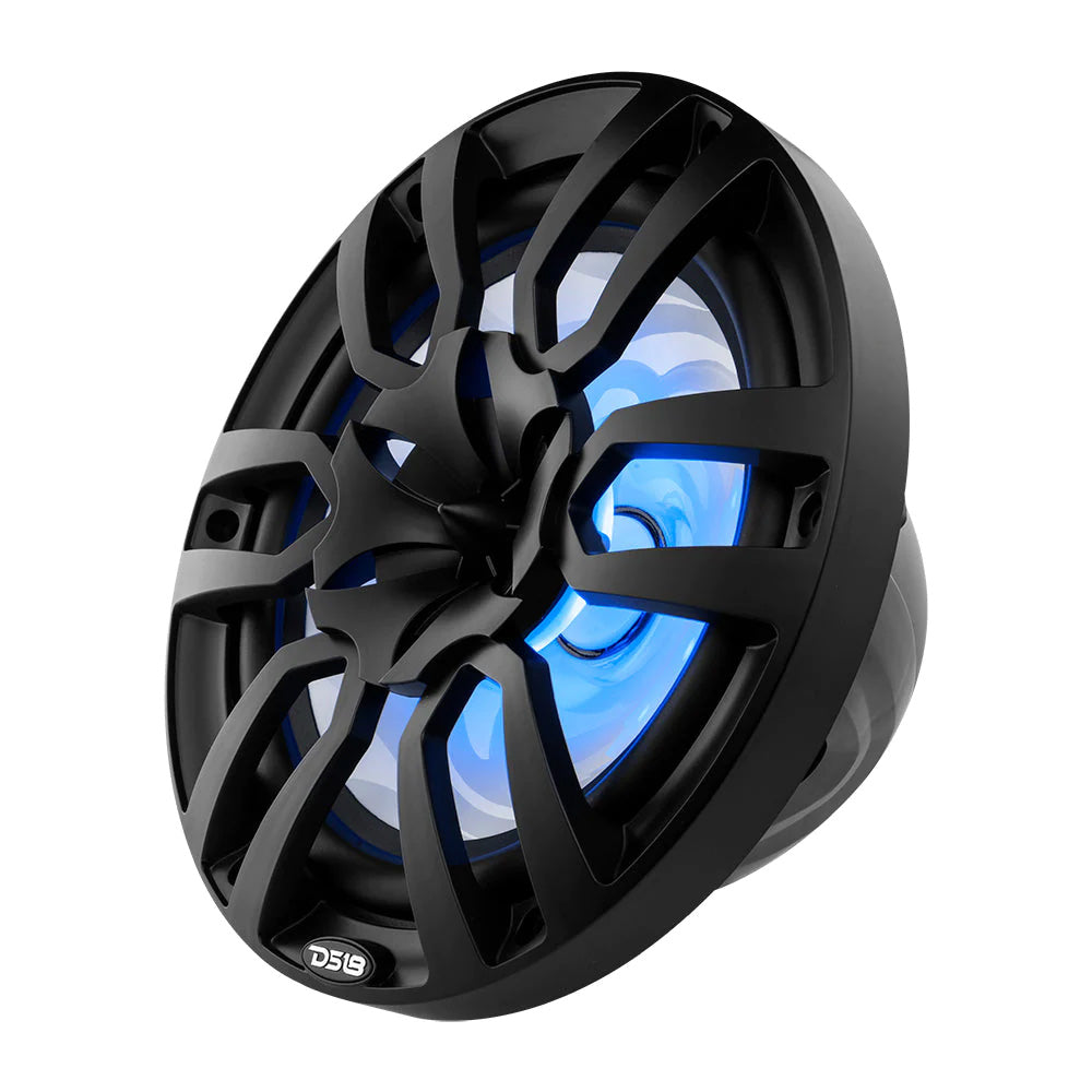 DS18 - HYDRO 10" 2-Way Marine Speakers - With Bullet Tweeter Integrated RGB LED Lights