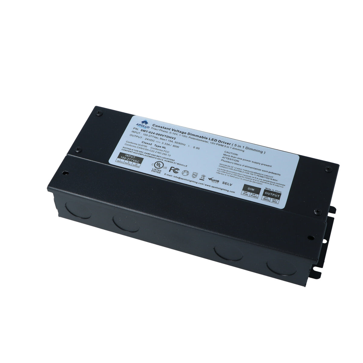 Apollo - J Box Dimmable Power Supply - 100W, 12V, 4A