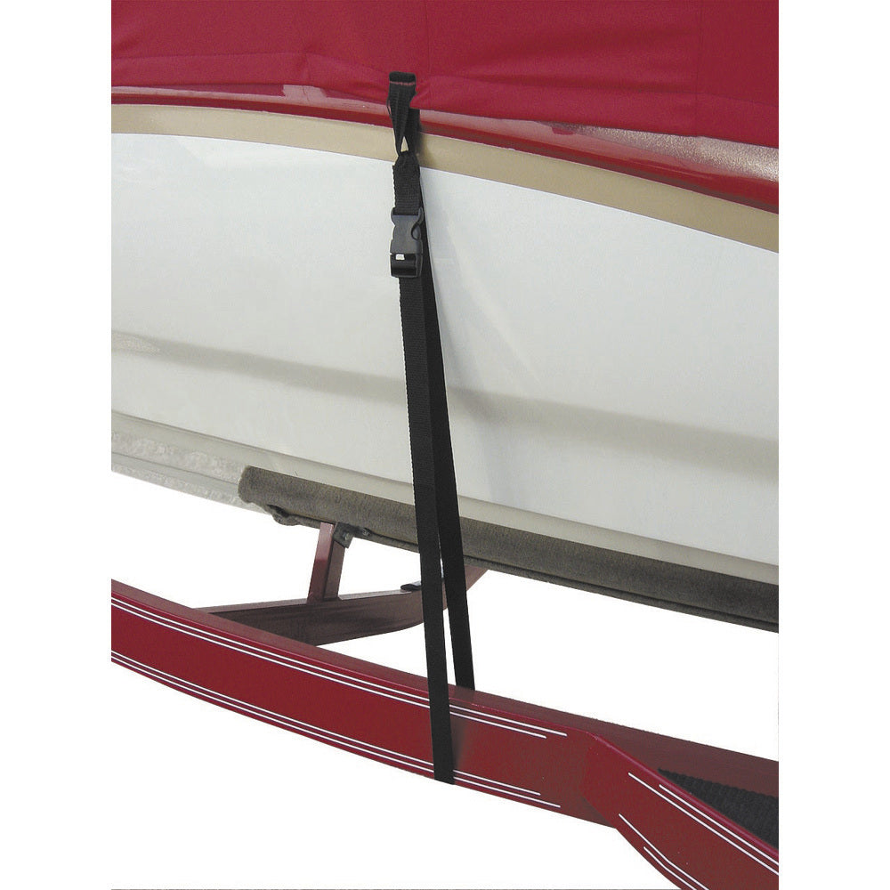 BoatBuckle - Snap-Lock Boat Cover Tie-Downs - 1" x 4', 6-Pack