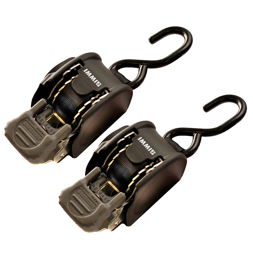 BoatBuckle - Mini G3 Retractable Transom Tie-Down System - 1" x 72"