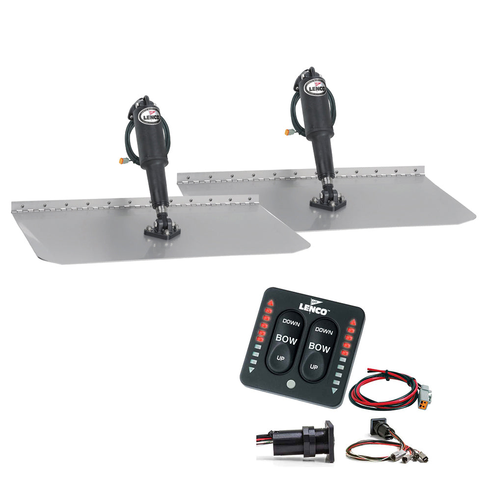 Lenco Marine - Standard Trim Tab Kit / With LED Integrated Switch Kit 12V