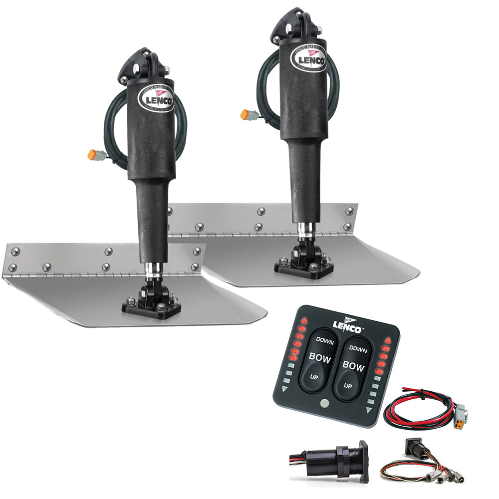 Lenco Marine - Standard Trim Tab Kit - With LED Indicator Switch Kit 12V