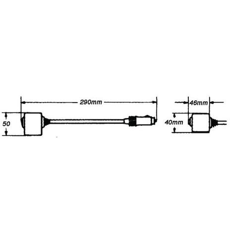 Hella Marine Halogen Map Lamp, 12V Power Plug, 6.25 in Flexible Metal Arm
