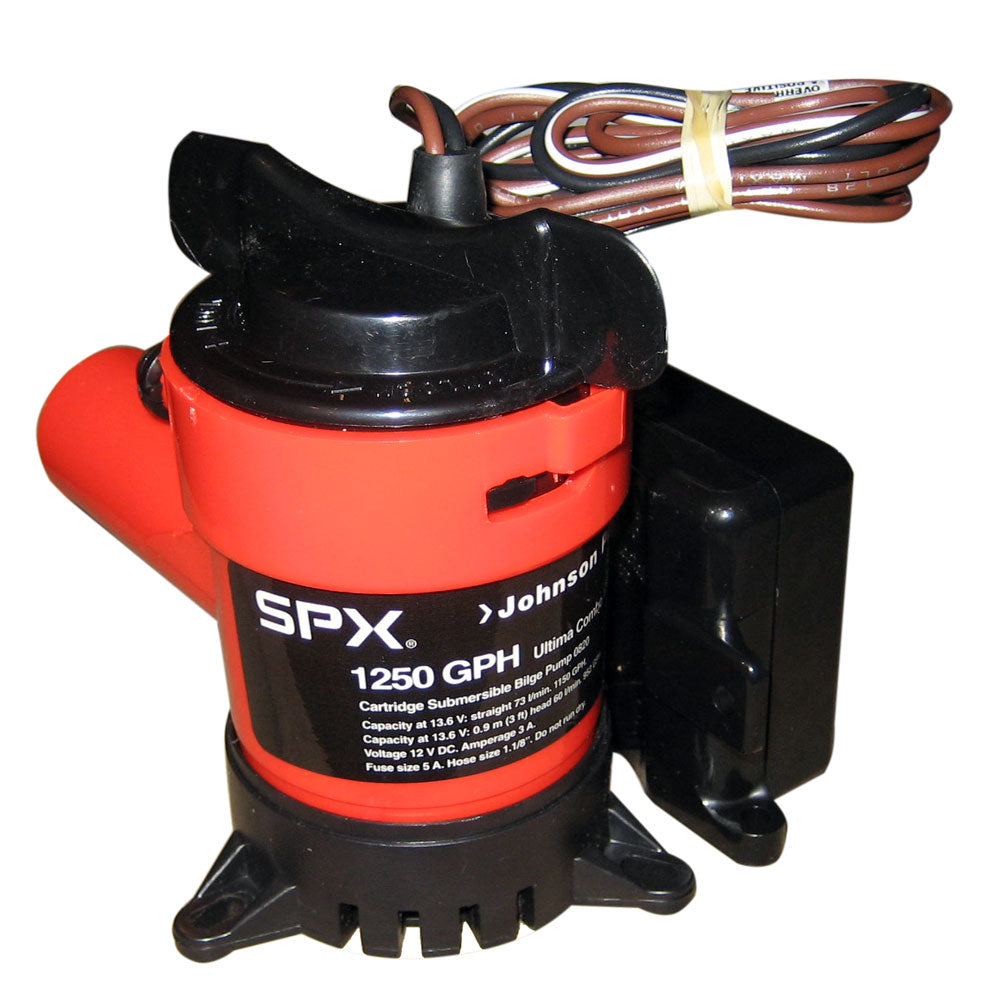 Johnson Pump - 1250 GPH Ultima Combo Pump - 1-1/8" Hose, 12V