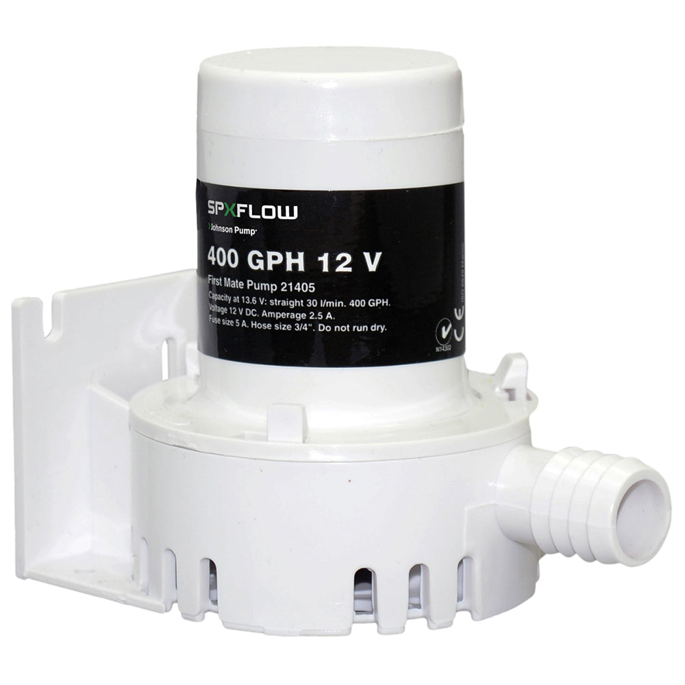Johnson Pump - 400 GPH Bilge Pump - Barbed Port, 12V