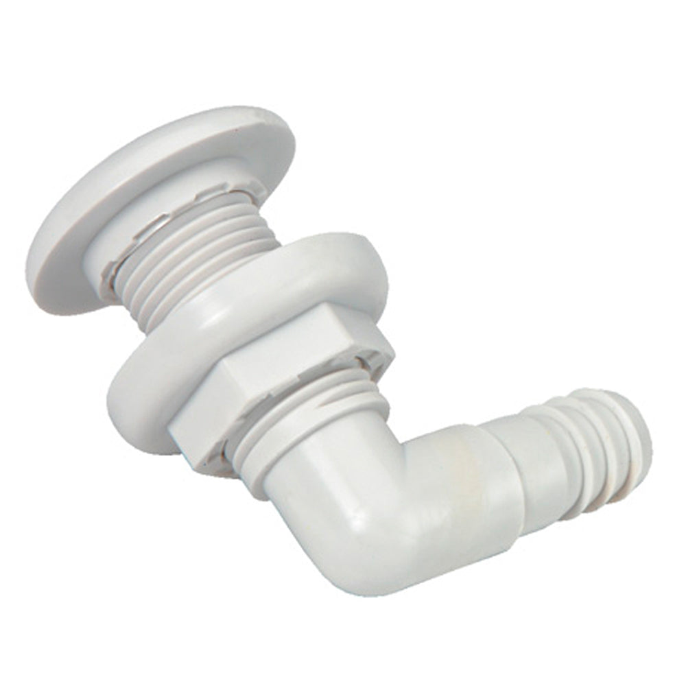 Johnson Pump - Thru-Hull Connector - 3/4" - 90° - White