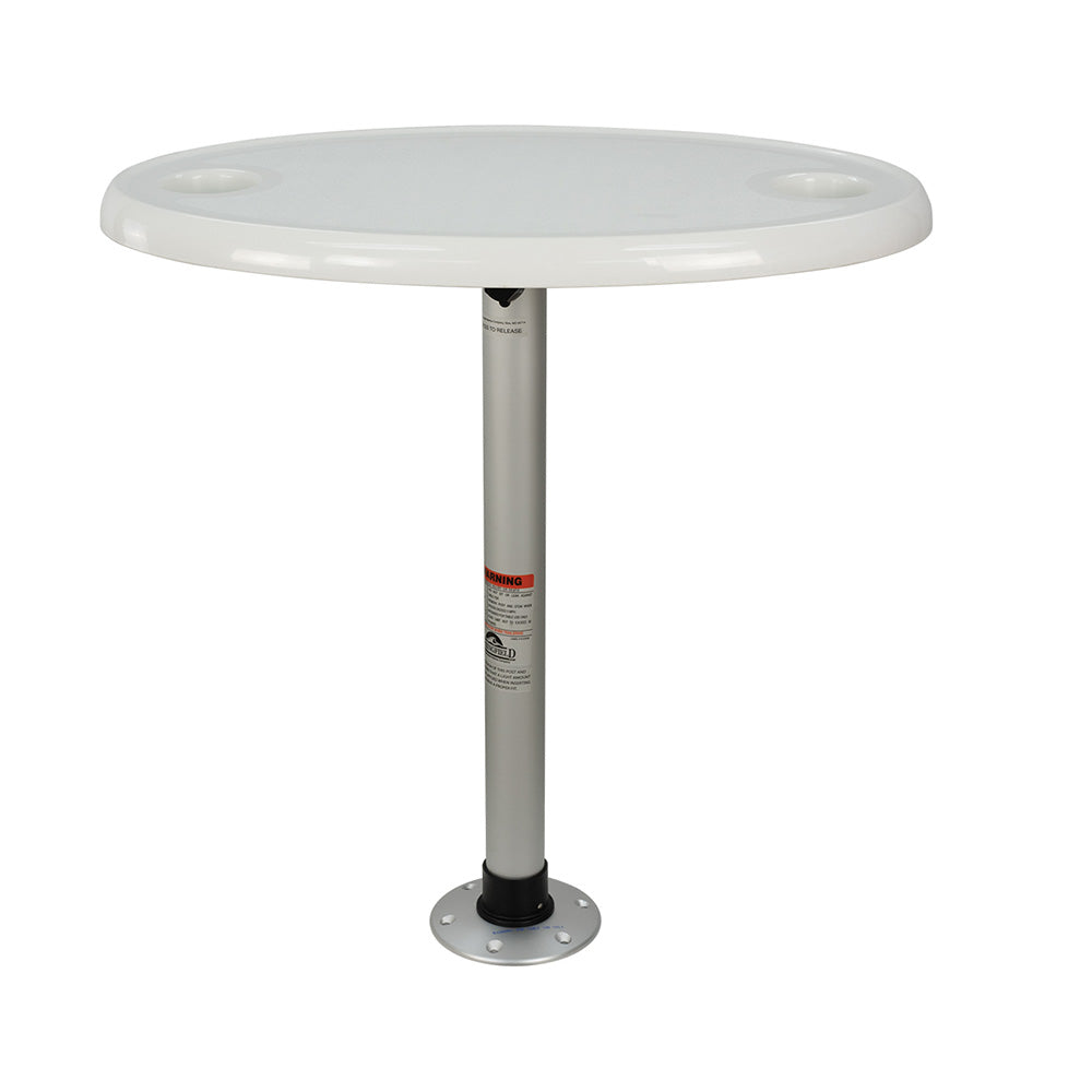 Springfield Marine - Thread-Lock Electrified Oval Table Package - With LED Lights & USB Ports