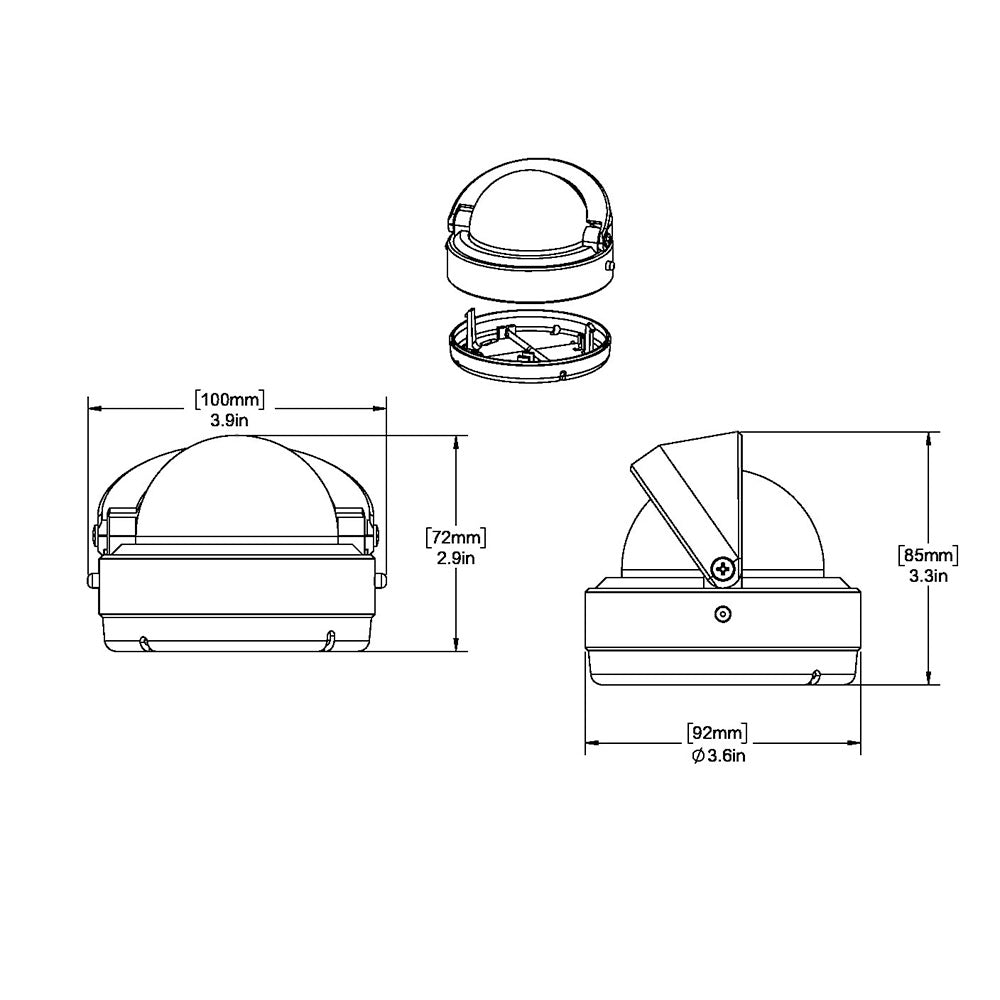Ritchie - Angler Compass - Surface Mount, Gray