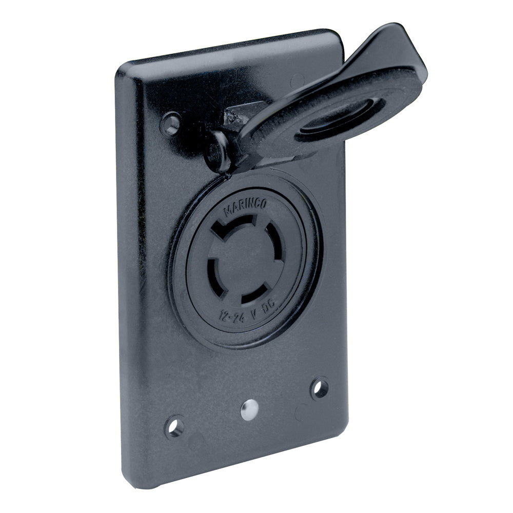Marinco - Power Connection Receptacle - With Flip Lid, 12/24V