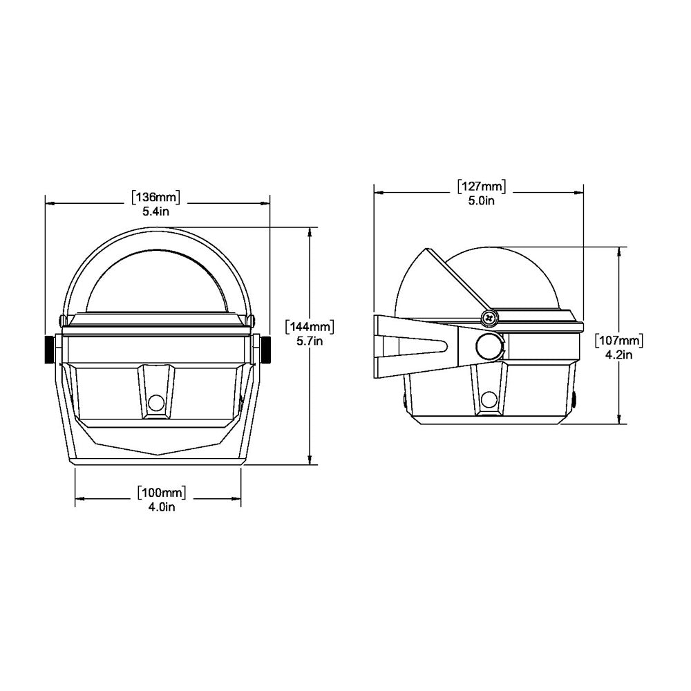 Ritchie - Direct Voyager Compass - Bracket Mount, Black