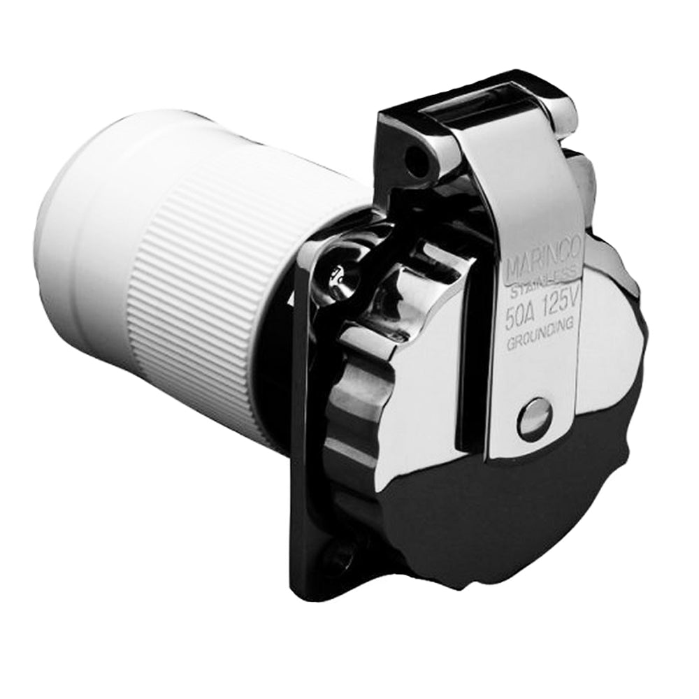 Marinco - Stainless Steel Connection Inlet - 50A, 125V