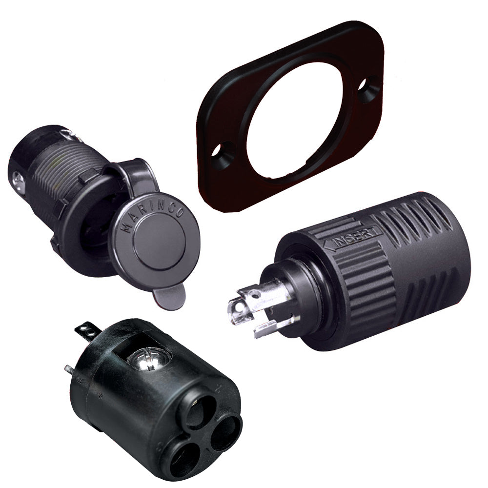 Marinco - ConnectPro - Charging/Trolling Receptacle, Plug, 6-Gauge Adapter