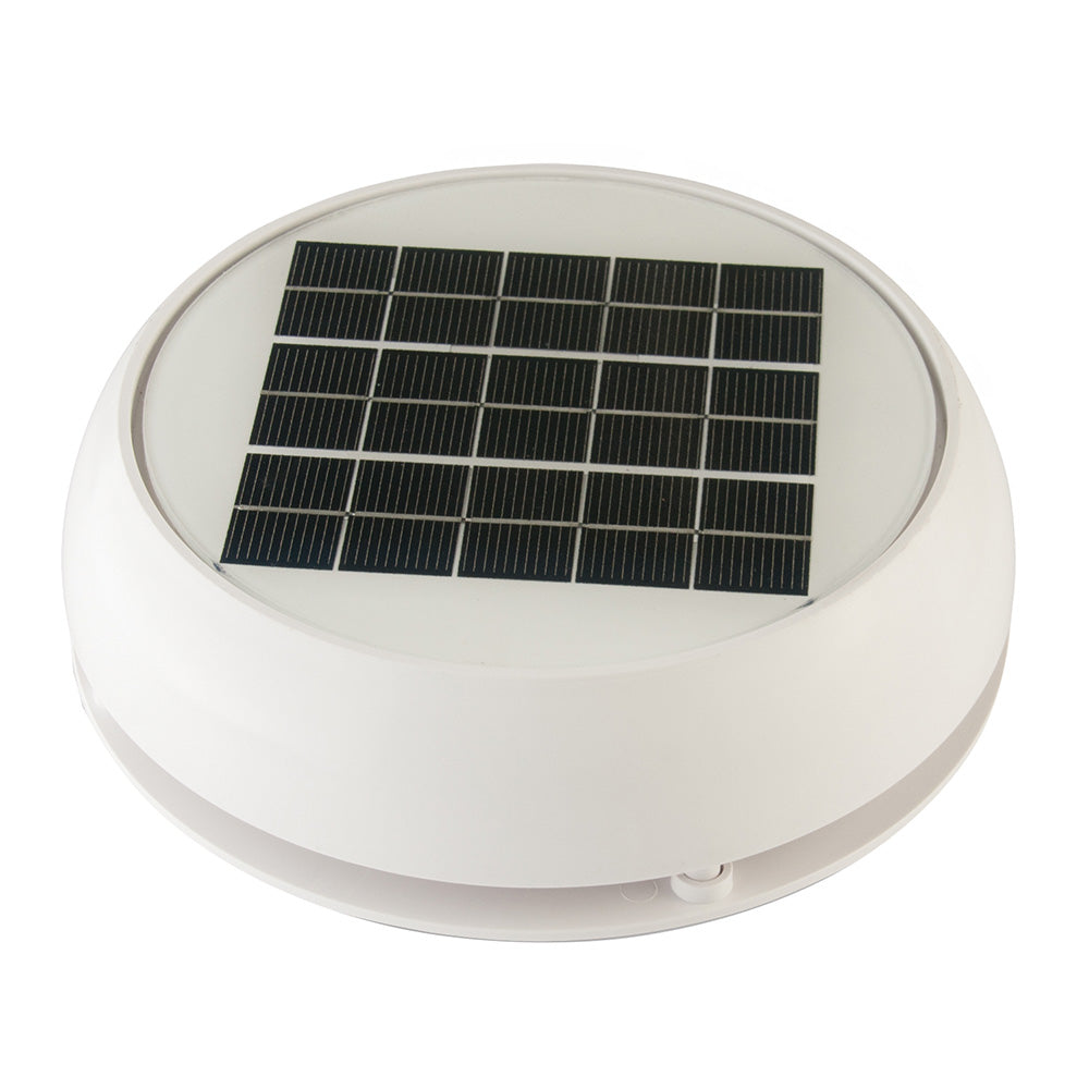 Marinco - 4" Solar Vent - White, Day/Night