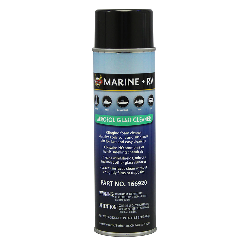 Presta - Marine Ammonia Free Aerosol Glass Cleaner - 19oz