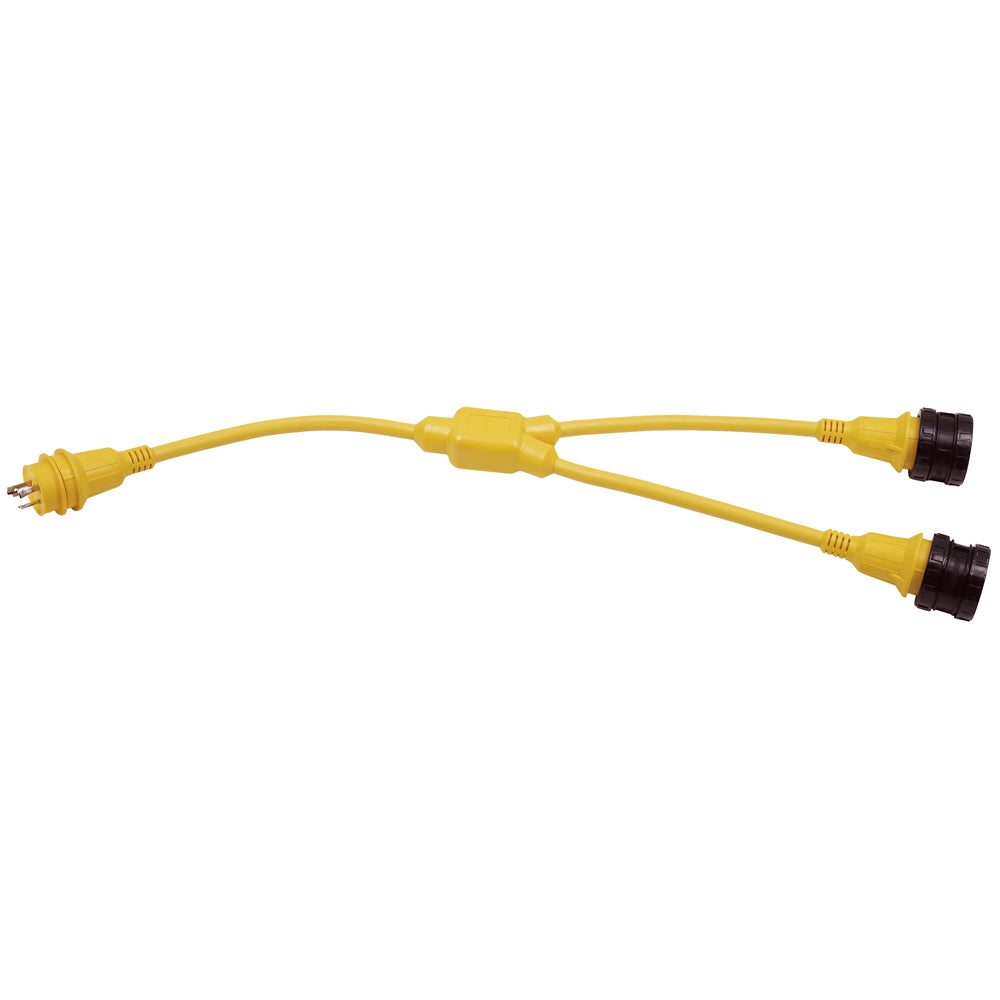 Marinco - Y-Adapter - 2-30A Locking to 30A Locking